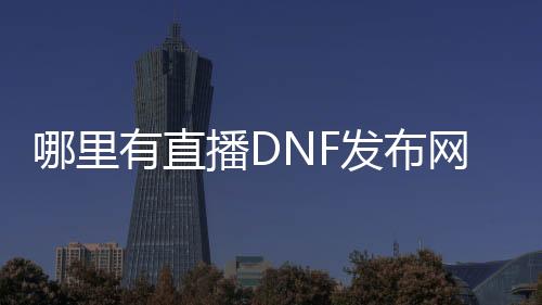 哪里有直播DNF发布网的（DNF发布网直播赚钱吗）